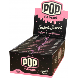 Pop Papers King Size With Flavored Tips - (Display of 24)